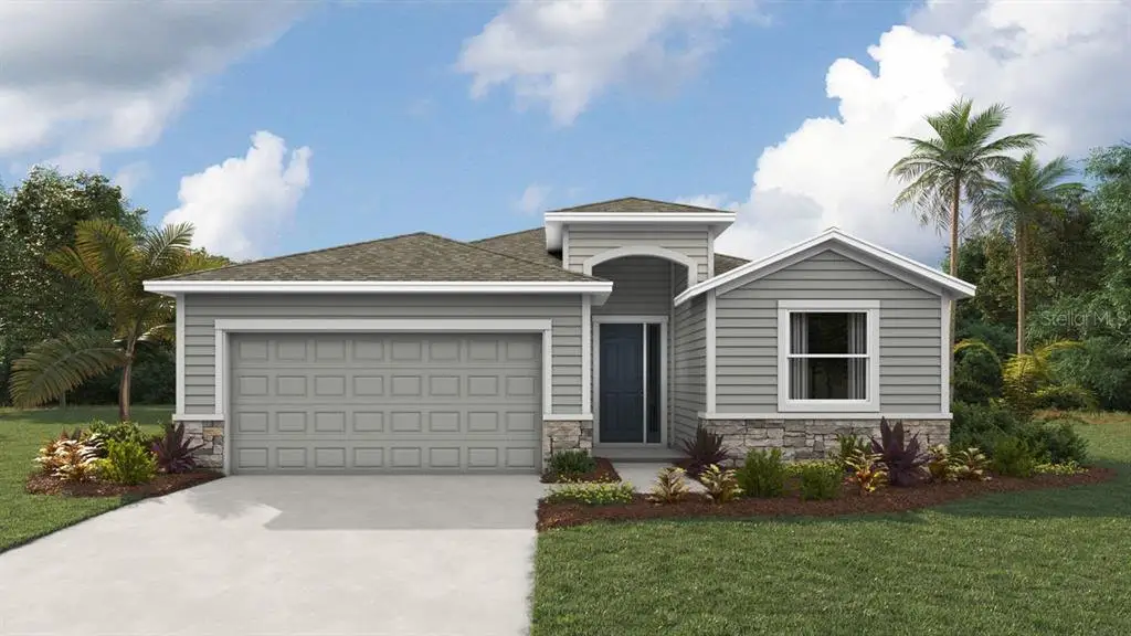 Front exterior of a new home in Briarwood, Alachua, FL, highlighting curb appeal (Image 1).
