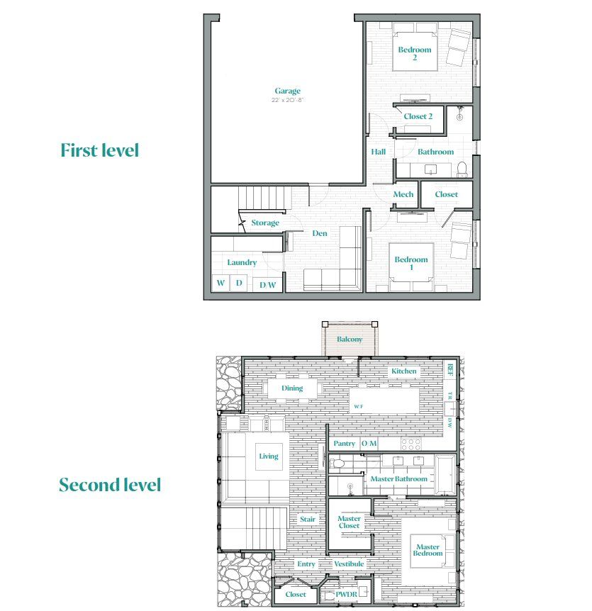 2D floor plan layout of this home in Westline, Austin, TX (Image 1).