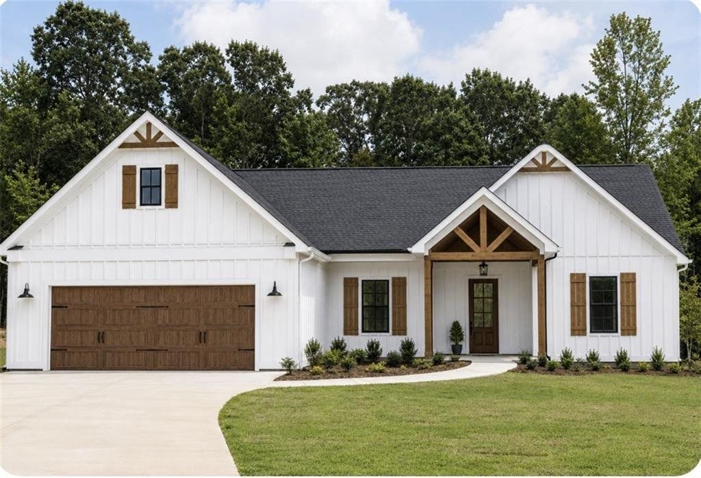 Front exterior of a new home in , Rockmart, GA, highlighting curb appeal (Image 1). Front exterior of a new home in , Rockmart, GA, highlighting curb appeal (Image 1).
