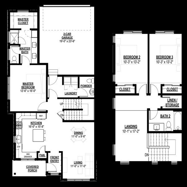 2D floor plan layout for the Acadia by Black Timber Builders in Eagle Brook Meadows, Loveland, CO (Image 1). 2D floor plan layout for the Acadia by Black Timber Builders in Eagle Brook Meadows, Loveland, CO (Image 1).