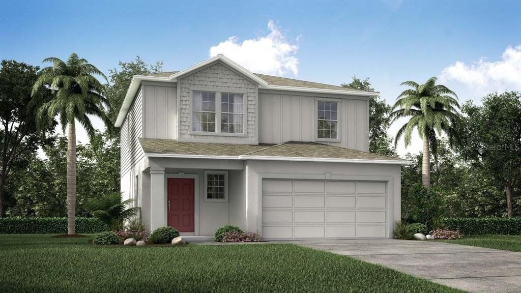 Front exterior of a new home in Poinciana, Poinciana, FL, highlighting curb appeal (Image 1). Front exterior of a new home in Poinciana, Poinciana, FL, highlighting curb appeal (Image 1).