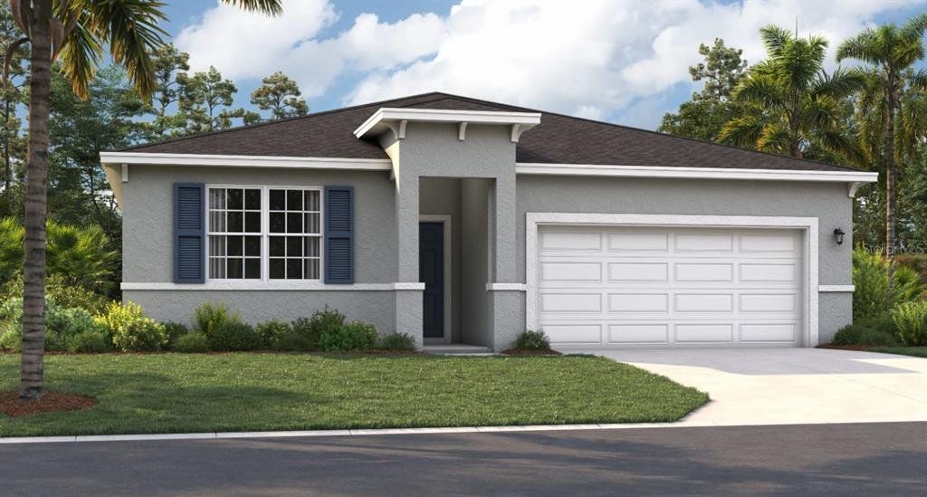 Front exterior of a new home in Avalon Park Tavares Single Family Homes, Tavares, FL, highlighting curb appeal (Image 1). Front exterior of a new home in Avalon Park Tavares Single Family Homes, Tavares, FL, highlighting curb appeal (Image 1).