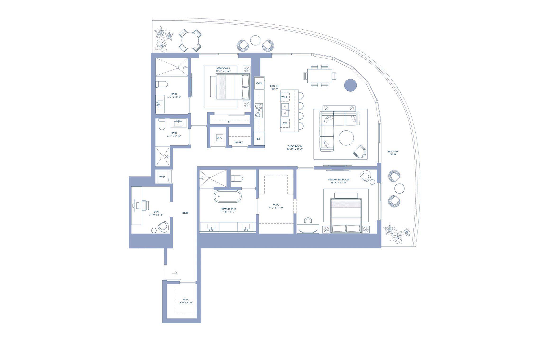 2D floor plan layout for the 04 Lvl 37-61 by Mast Capital in Cipriani Residences Miami, Miami, FL (Image 1). 2D floor plan layout for the 04 Lvl 37-61 by Mast Capital in Cipriani Residences Miami, Miami, FL (Image 1).