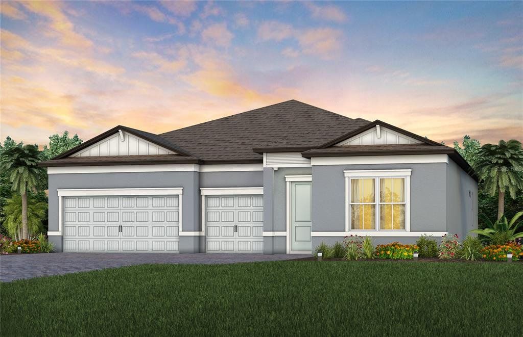 Front exterior of a new home in Waterset, Apollo Beach, FL, highlighting curb appeal (Image 1). Front exterior of a new home in Waterset, Apollo Beach, FL, highlighting curb appeal (Image 1).