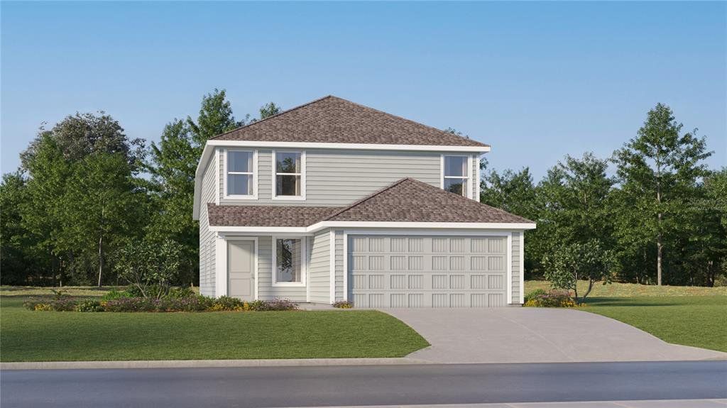Front exterior of a new home in Ranches at Lake Mcleod, Eagle Lake, FL, highlighting curb appeal (Image 1). Front exterior of a new home in Ranches at Lake Mcleod, Eagle Lake, FL, highlighting curb appeal (Image 1).