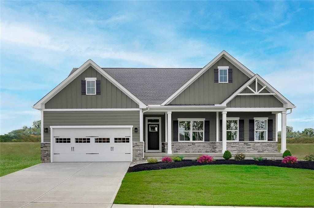 Front exterior of a new home in Arborvale, Fayetteville, GA, highlighting curb appeal (Image 1). Front exterior of a new home in Arborvale, Fayetteville, GA, highlighting curb appeal (Image 1).