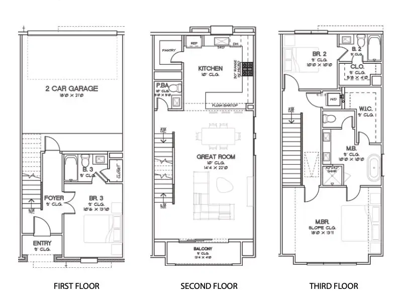 Image 1 representing the Plan 1824 by City Choice Homes in Eastwood Park, Houston, TX. Image 1 representing the Plan 1824 by City Choice Homes in Eastwood Park, Houston, TX.