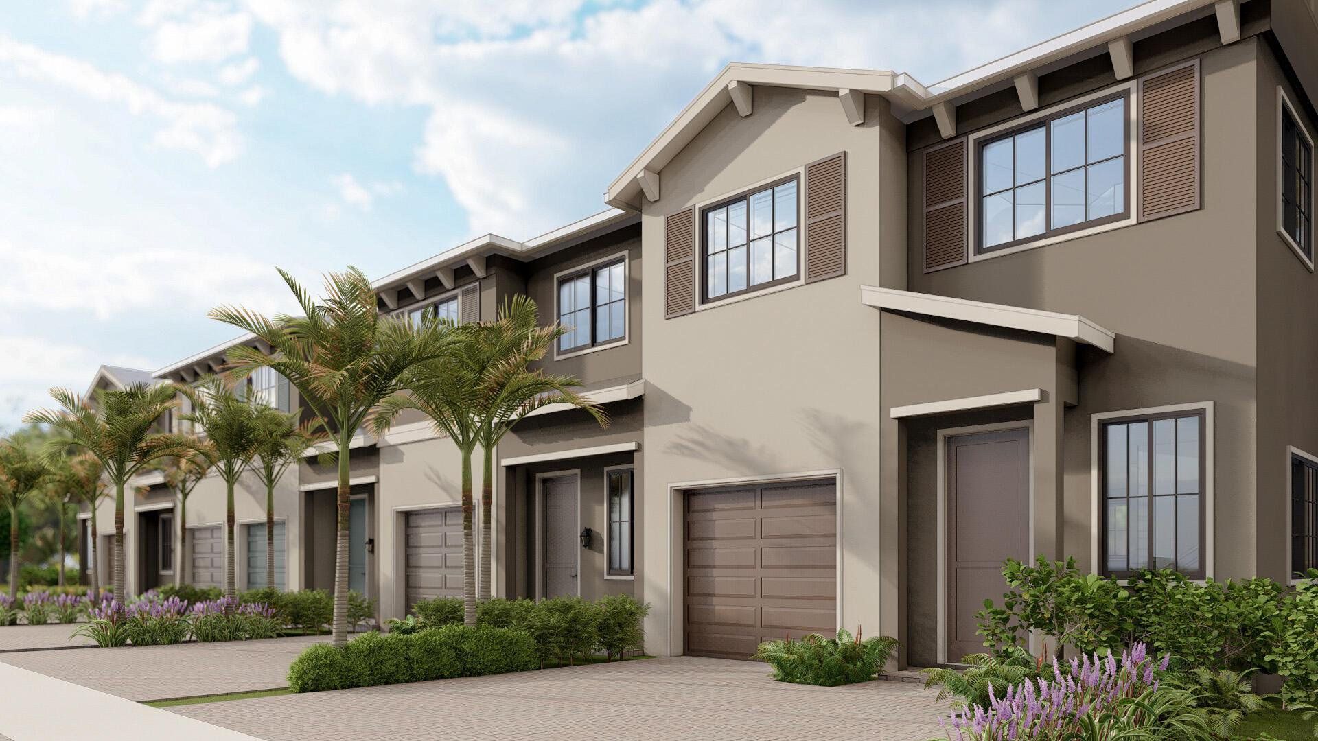 Front exterior of a new home in Ashwood Cove, Lake Worth, FL, highlighting curb appeal (Image 1). Front exterior of a new home in Ashwood Cove, Lake Worth, FL, highlighting curb appeal (Image 1).