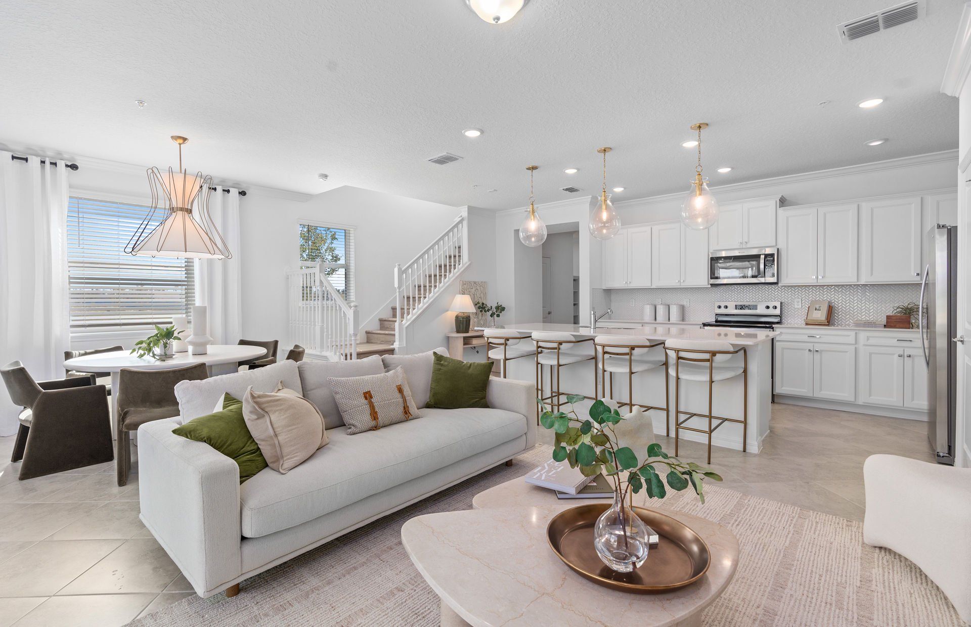 Furnished interior view inside a new home in Windsor Cay Resort, Clermont (Image 1). Furnished interior view inside a new home in Windsor Cay Resort, Clermont (Image 1).