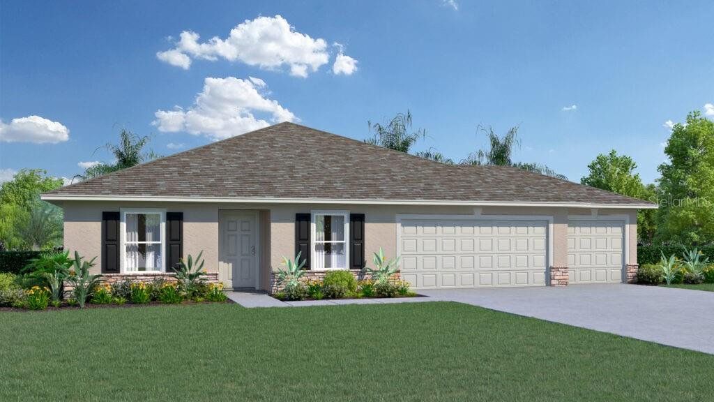 Front exterior of a new home in Spring Hill, Spring Hill, FL, highlighting curb appeal (Image 1). Front exterior of a new home in Spring Hill, Spring Hill, FL, highlighting curb appeal (Image 1).