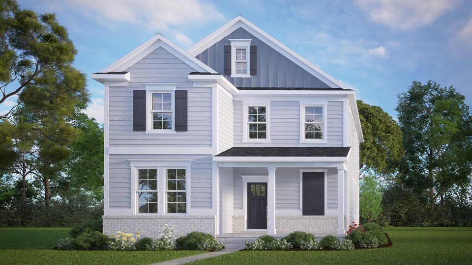 Representative exterior photo of a completed home built from the Alec by D.R. Horton in Old Fields, Haw River, NC (Image 1).