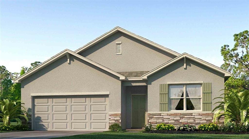 Front exterior of a new home in Abbott Park, Zephyrhills, FL, highlighting curb appeal (Image 1). Front exterior of a new home in Abbott Park, Zephyrhills, FL, highlighting curb appeal (Image 1).