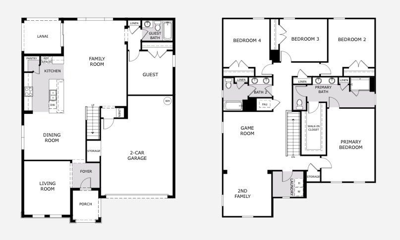 2D floor plan layout for the Wilshire by Risewell Homes in Harrell Oaks, Orlando, FL (Image 1). 2D floor plan layout for the Wilshire by Risewell Homes in Harrell Oaks, Orlando, FL (Image 1).