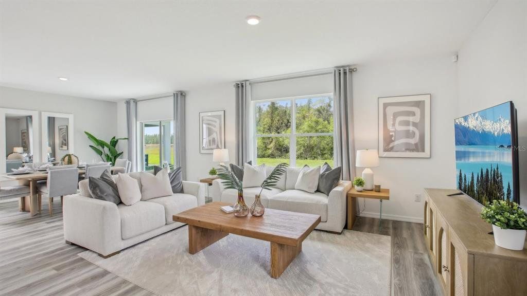 Furnished interior view inside a new home in Deerbrook, Land O' Lakes (Image 1). Furnished interior view inside a new home in Deerbrook, Land O' Lakes (Image 1).