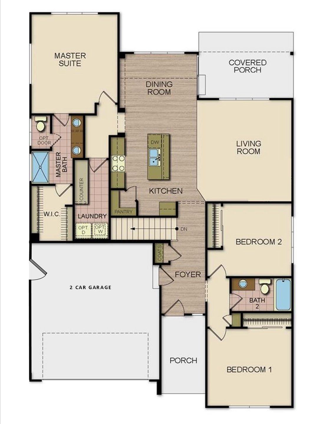 2D floor plan layout for the Ohio-Legacy by J&J Construction in Union Colony West, Greeley, CO (Image 1). 2D floor plan layout for the Ohio-Legacy by J&J Construction in Union Colony West, Greeley, CO (Image 1).