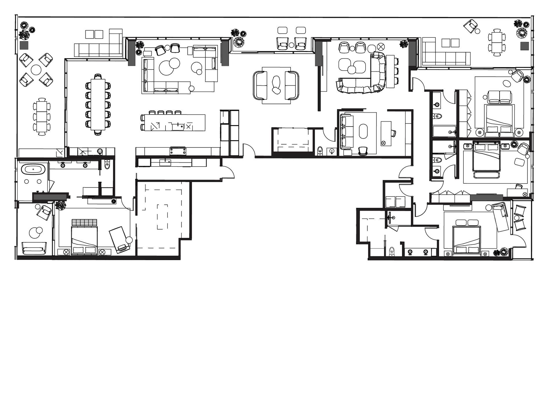2D floor plan layout for the SUB-PHN.1 by Urbanspace Development in The Modern Austin Residences, Austin, TX (Image 1). 2D floor plan layout for the SUB-PHN.1 by Urbanspace Development in The Modern Austin Residences, Austin, TX (Image 1).