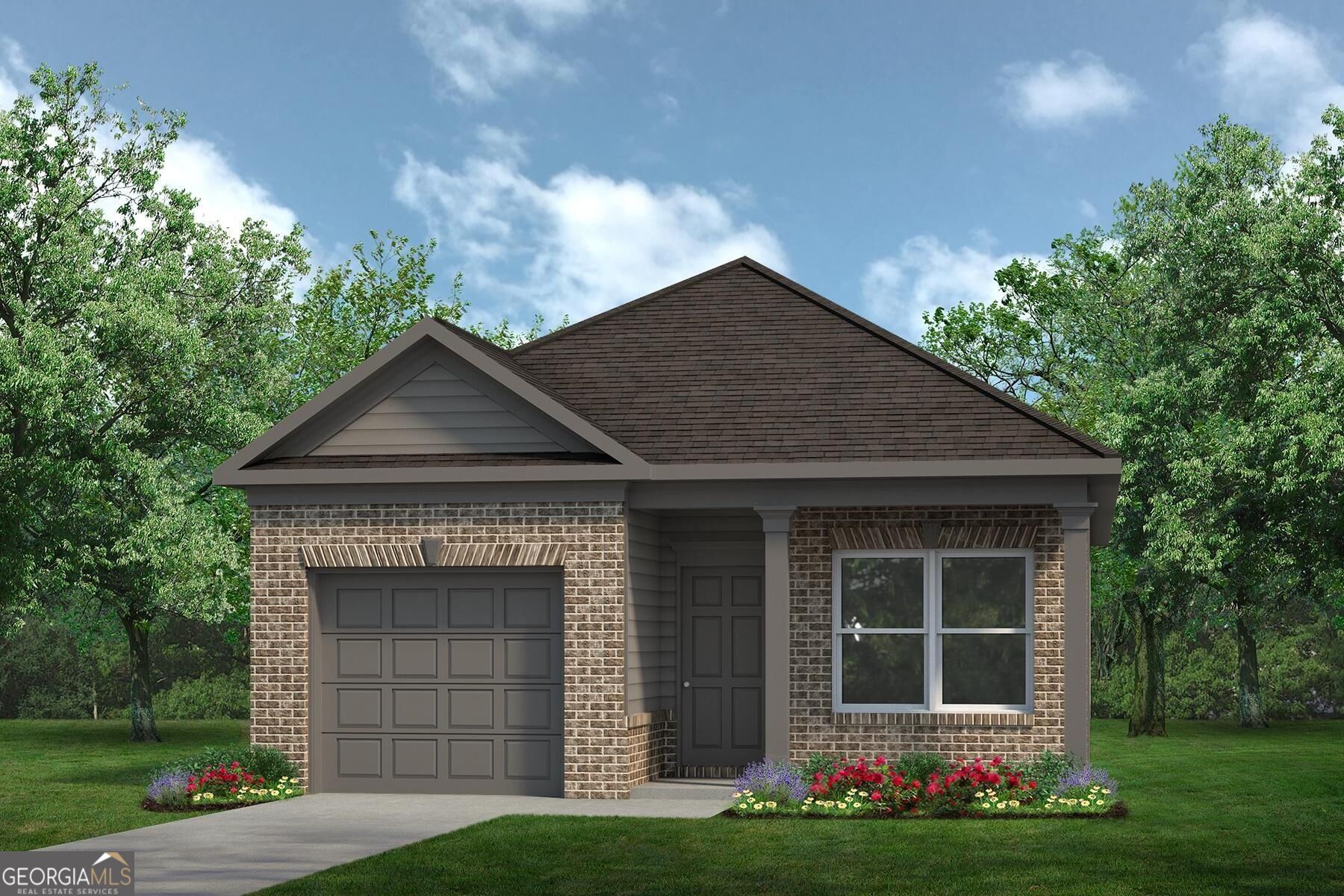 Front exterior of a new home in Stonebridge North, Macon, GA, highlighting curb appeal (Image 1). Front exterior of a new home in Stonebridge North, Macon, GA, highlighting curb appeal (Image 1).