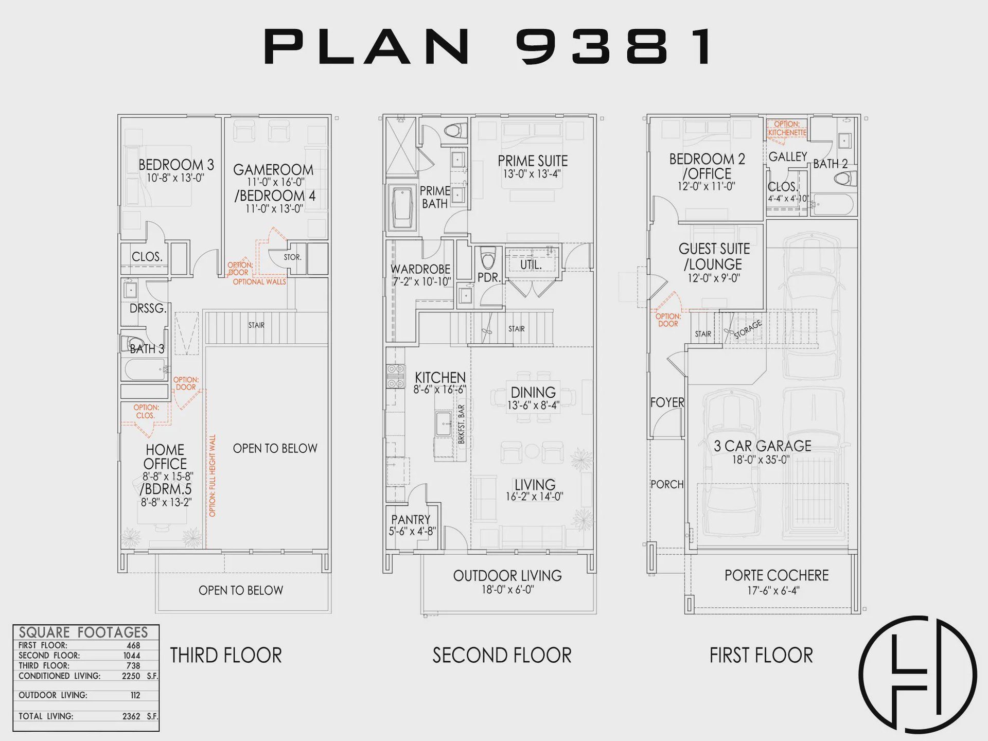 Image 1 representing the 9381 by CitySide Homes in Highland Commons, Houston, TX. Image 1 representing the 9381 by CitySide Homes in Highland Commons, Houston, TX.