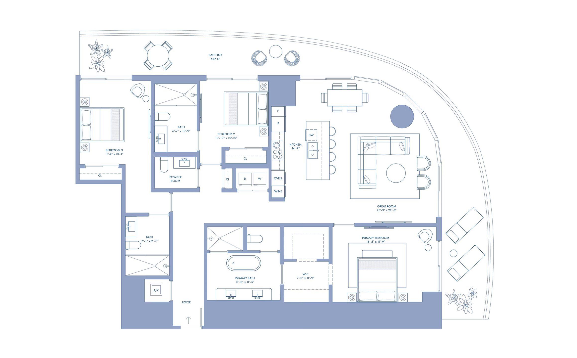 2D floor plan layout for the 05 Lvl 9-18 by Mast Capital in Cipriani Residences Miami, Miami, FL (Image 1). 2D floor plan layout for the 05 Lvl 9-18 by Mast Capital in Cipriani Residences Miami, Miami, FL (Image 1).