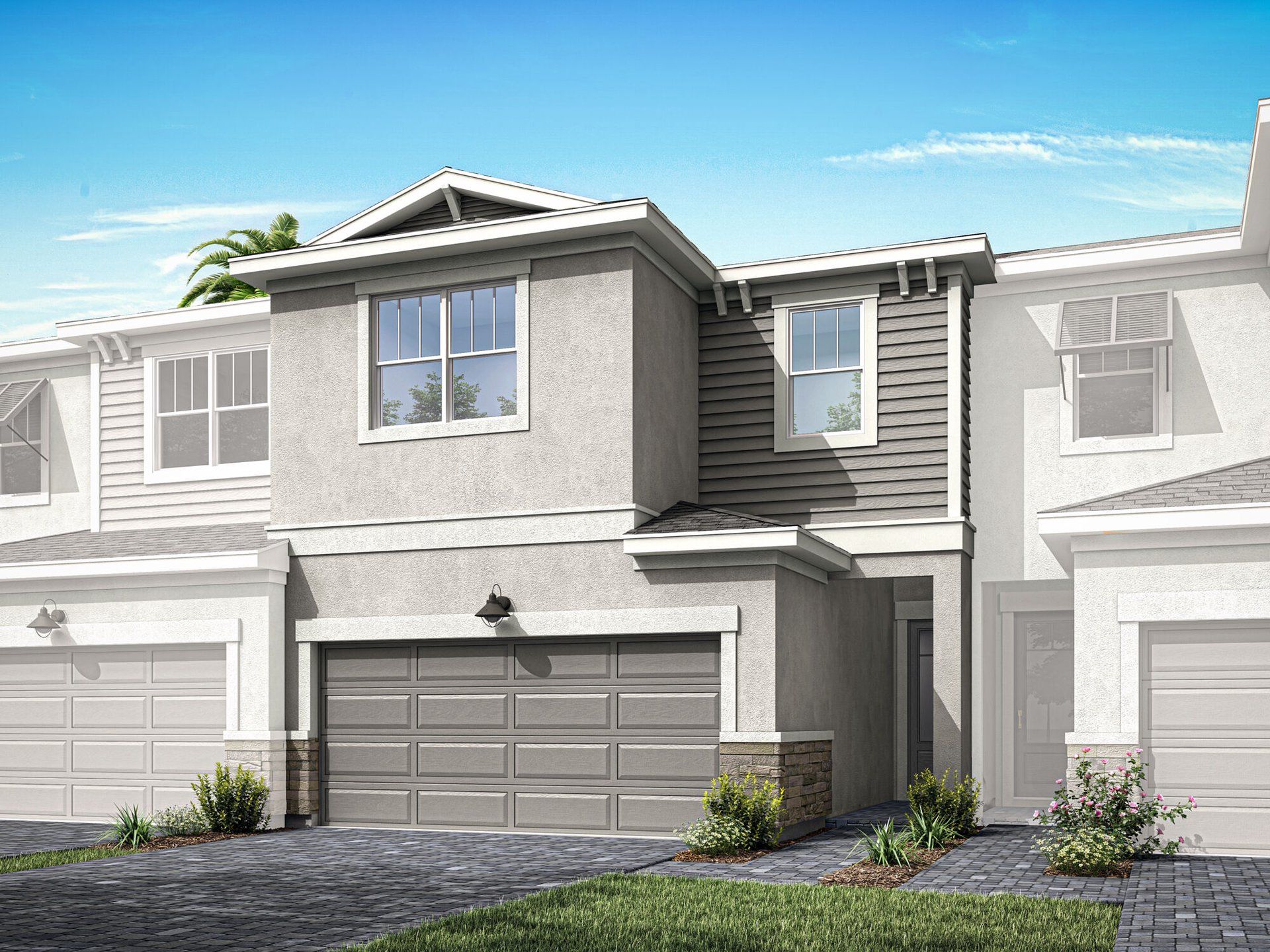 Front exterior of a new home in Avila, Jensen Beach, FL, highlighting curb appeal (Image 1). Front exterior of a new home in Avila, Jensen Beach, FL, highlighting curb appeal (Image 1).