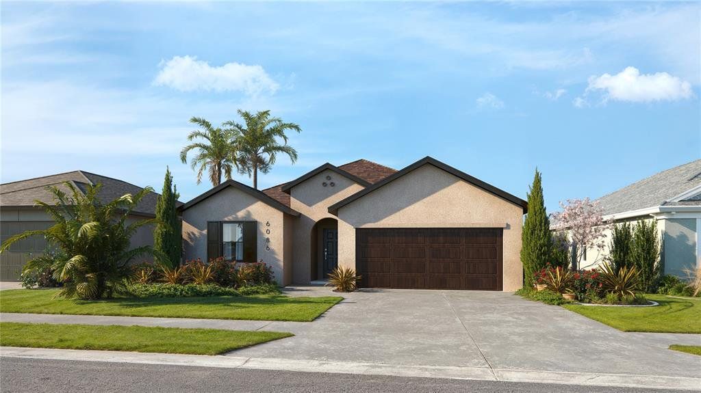 Front exterior of a new home in , Spring Hill, FL, highlighting curb appeal (Image 1). Front exterior of a new home in , Spring Hill, FL, highlighting curb appeal (Image 1).