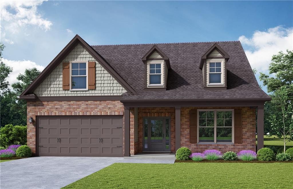 Front exterior of a new home in Stratford Square, Lawrenceville, GA, highlighting curb appeal (Image 1). Front exterior of a new home in Stratford Square, Lawrenceville, GA, highlighting curb appeal (Image 1).