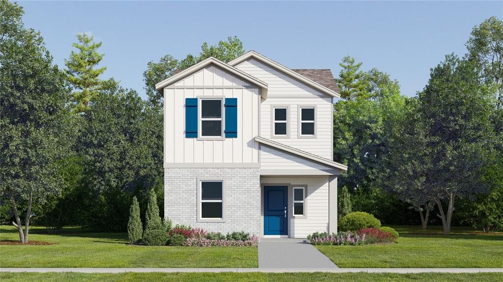 Front exterior of a new home in The Glades at Crossprairie, St. Cloud, FL, highlighting curb appeal (Image 1). Front exterior of a new home in The Glades at Crossprairie, St. Cloud, FL, highlighting curb appeal (Image 1).