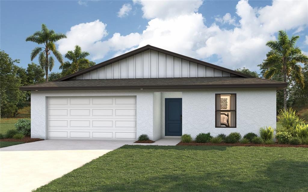 Front exterior of a new home in , Port Charlotte, FL, highlighting curb appeal (Image 1). Front exterior of a new home in , Port Charlotte, FL, highlighting curb appeal (Image 1).