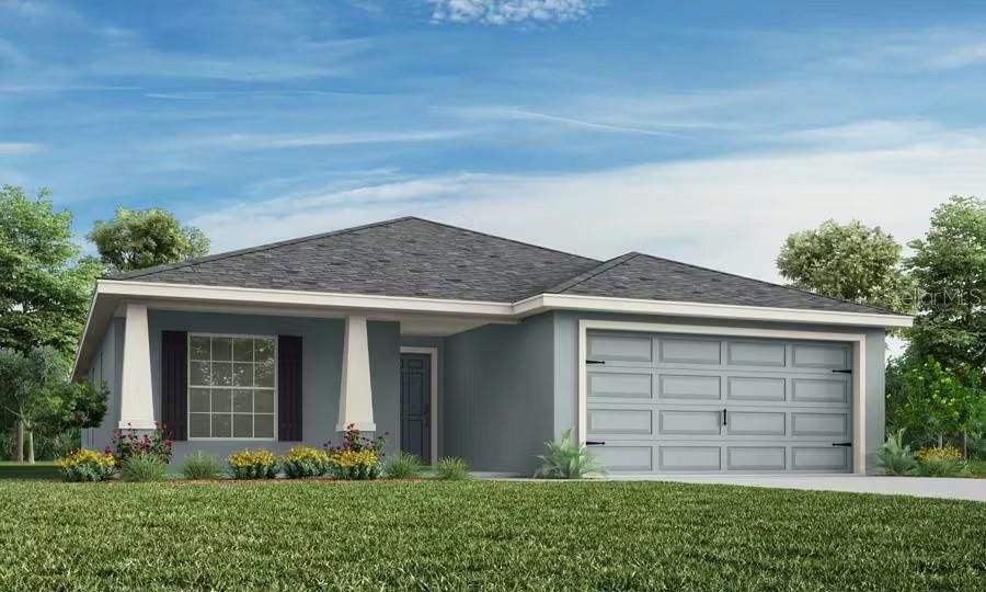 Front exterior of a new home in , Wimauma, FL, highlighting curb appeal (Image 1). Front exterior of a new home in , Wimauma, FL, highlighting curb appeal (Image 1).