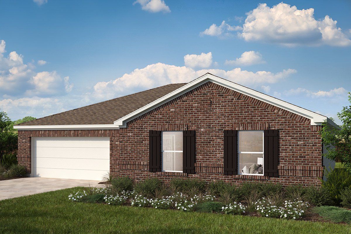 Front exterior of a new home in Heartland Signature, Crandall, TX, highlighting curb appeal (Image 1). Front exterior of a new home in Heartland Signature, Crandall, TX, highlighting curb appeal (Image 1).