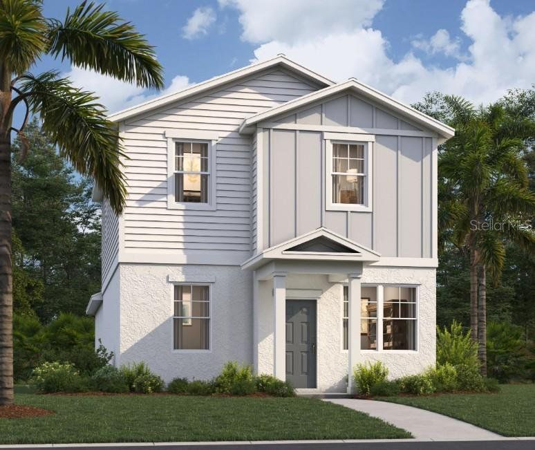 Front exterior of a new home in Brack Ranch, St. Cloud, FL, highlighting curb appeal (Image 1). Front exterior of a new home in Brack Ranch, St. Cloud, FL, highlighting curb appeal (Image 1).
