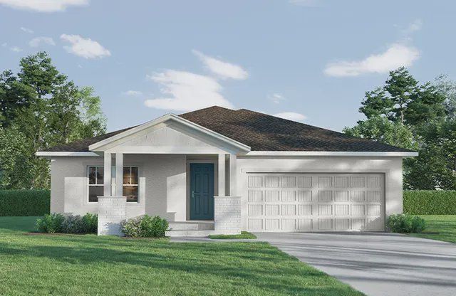 Front exterior of a new home in Seaflower, Bradenton, FL, highlighting curb appeal (Image 1). Front exterior of a new home in Seaflower, Bradenton, FL, highlighting curb appeal (Image 1).