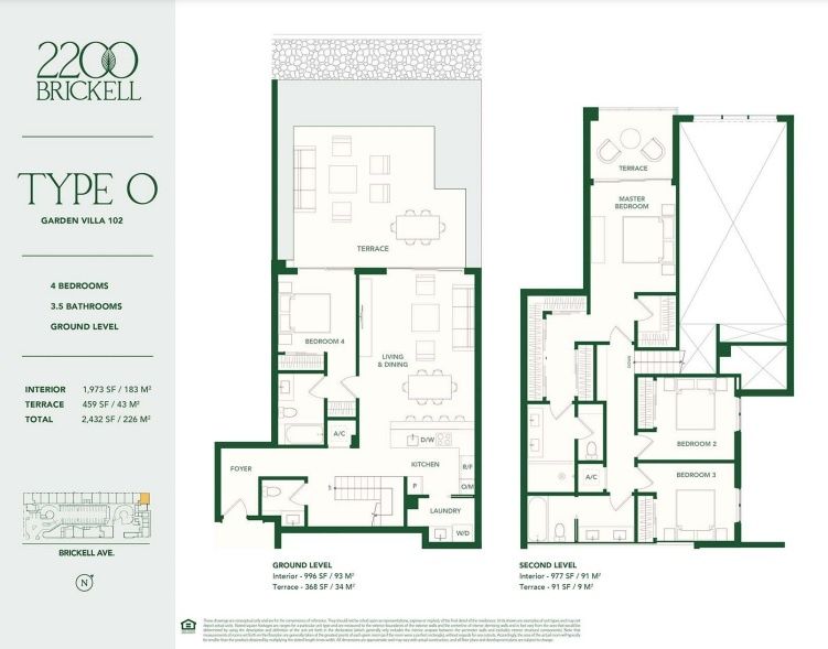 2D floor plan layout for the TYPE O by Aria Development Group in 2200 Brickell, Miami, FL (Image 1). 2D floor plan layout for the TYPE O by Aria Development Group in 2200 Brickell, Miami, FL (Image 1).