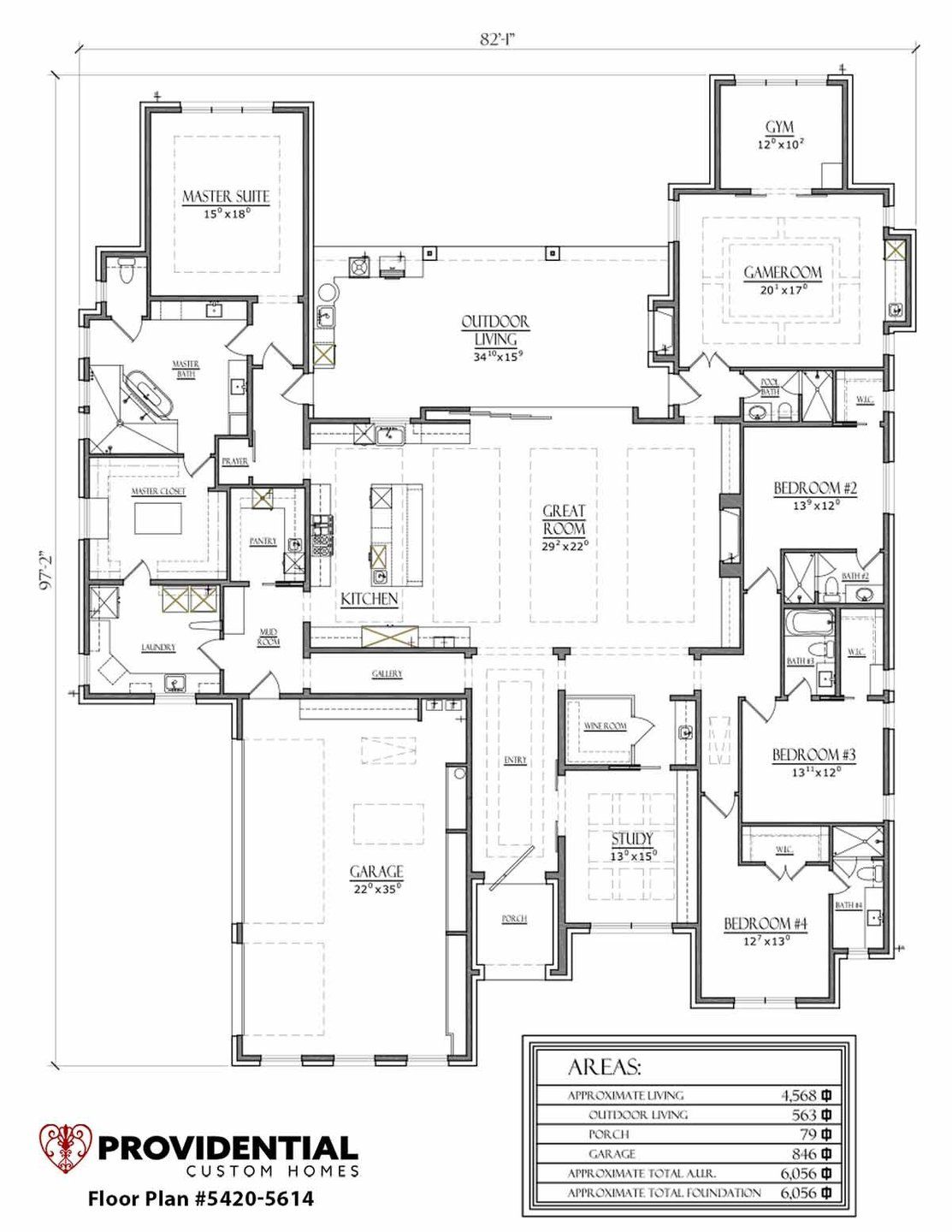 2D floor plan layout for the Plan 811 by PROVIDENTIAL CUSTOM HOMES in 1830 Place, Argyle, TX (Image 1). 2D floor plan layout for the Plan 811 by PROVIDENTIAL CUSTOM HOMES in 1830 Place, Argyle, TX (Image 1).