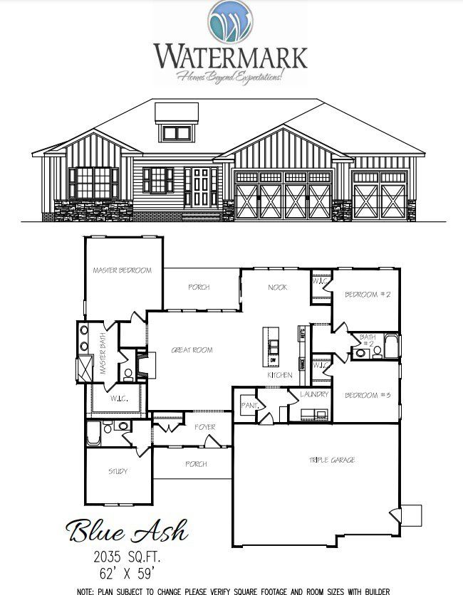 Image 1 representing the Blue Ash by Watermark Homes in Spring Branch, Benson, NC. Image 1 representing the Blue Ash by Watermark Homes in Spring Branch, Benson, NC.