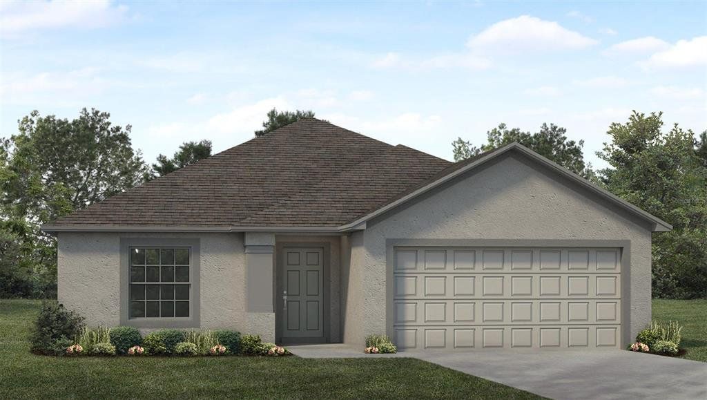 Front exterior of a new home in , Avon Park, FL, highlighting curb appeal (Image 1). Front exterior of a new home in , Avon Park, FL, highlighting curb appeal (Image 1).