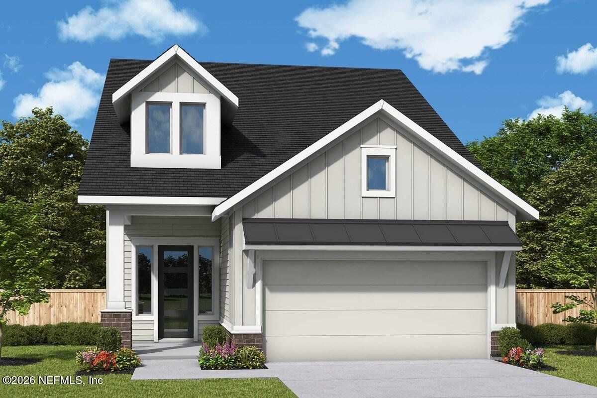 Front exterior of a new home in , St. Augustine, FL, highlighting curb appeal (Image 1). Front exterior of a new home in , St. Augustine, FL, highlighting curb appeal (Image 1).