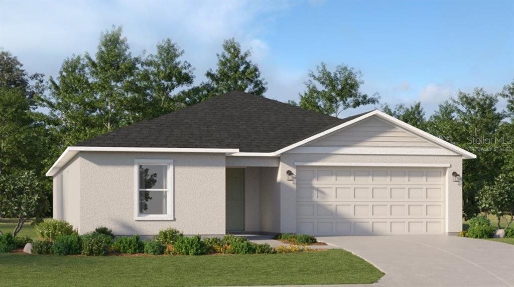 Front exterior of a new home in Providence: Estate Key Collection, Davenport, FL, highlighting curb appeal (Image 1). Front exterior of a new home in Providence: Estate Key Collection, Davenport, FL, highlighting curb appeal (Image 1).
