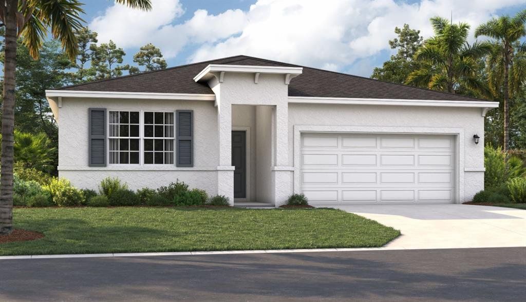 Front exterior of a new home in Scenic Terrace, Lake Hamilton, FL, highlighting curb appeal (Image 1). Front exterior of a new home in Scenic Terrace, Lake Hamilton, FL, highlighting curb appeal (Image 1).