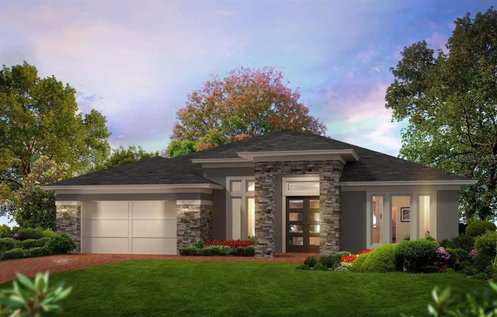 Front exterior of a new home in Oakmont, Gainesville, FL, highlighting curb appeal (Image 1). Front exterior of a new home in Oakmont, Gainesville, FL, highlighting curb appeal (Image 1).