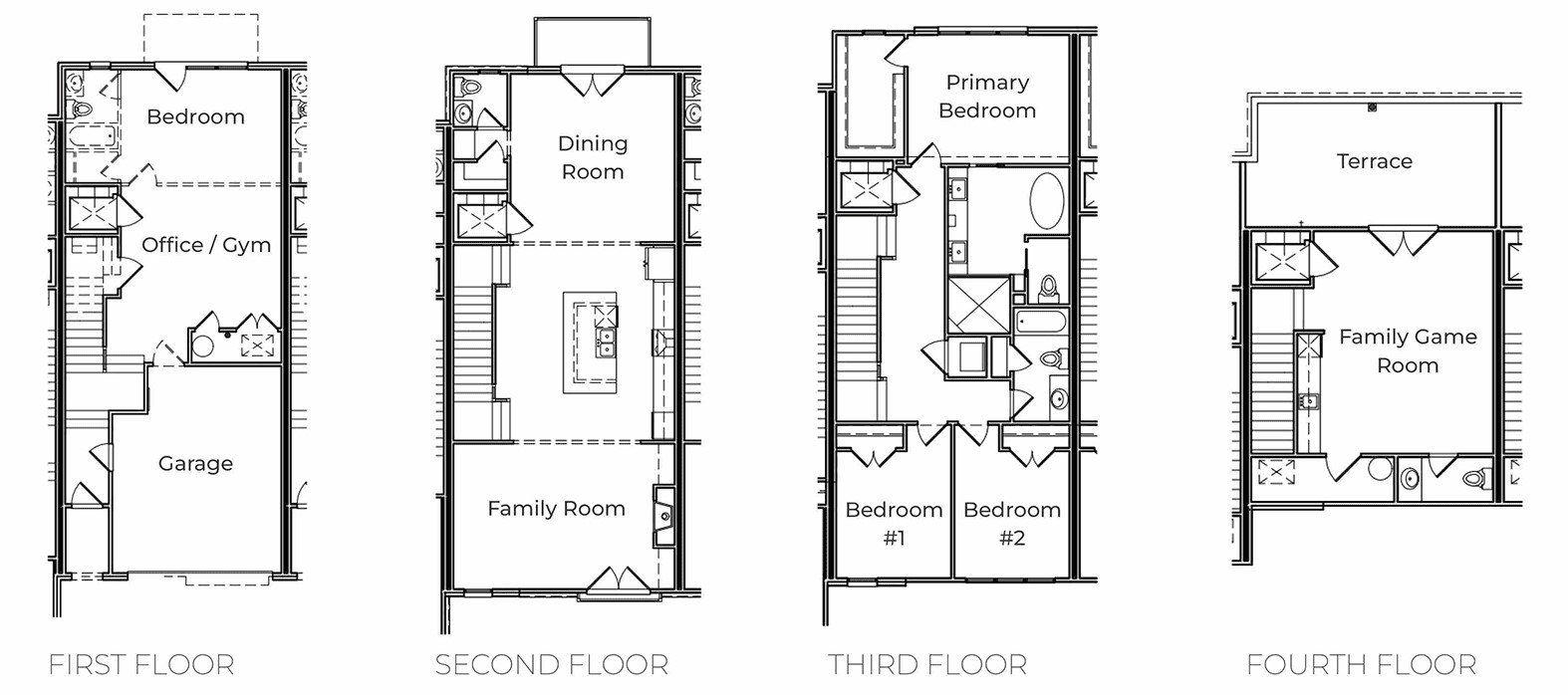 Image 1 representing the Floor Plan by Nick Beaudry Homes in Overlook at Moda, Decatur, GA.
