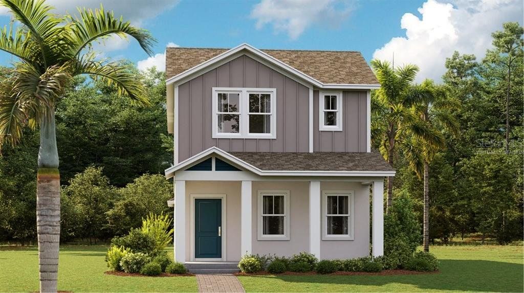 Front exterior of a new home in Rivington, Debary, FL, highlighting curb appeal (Image 1). Front exterior of a new home in Rivington, Debary, FL, highlighting curb appeal (Image 1).