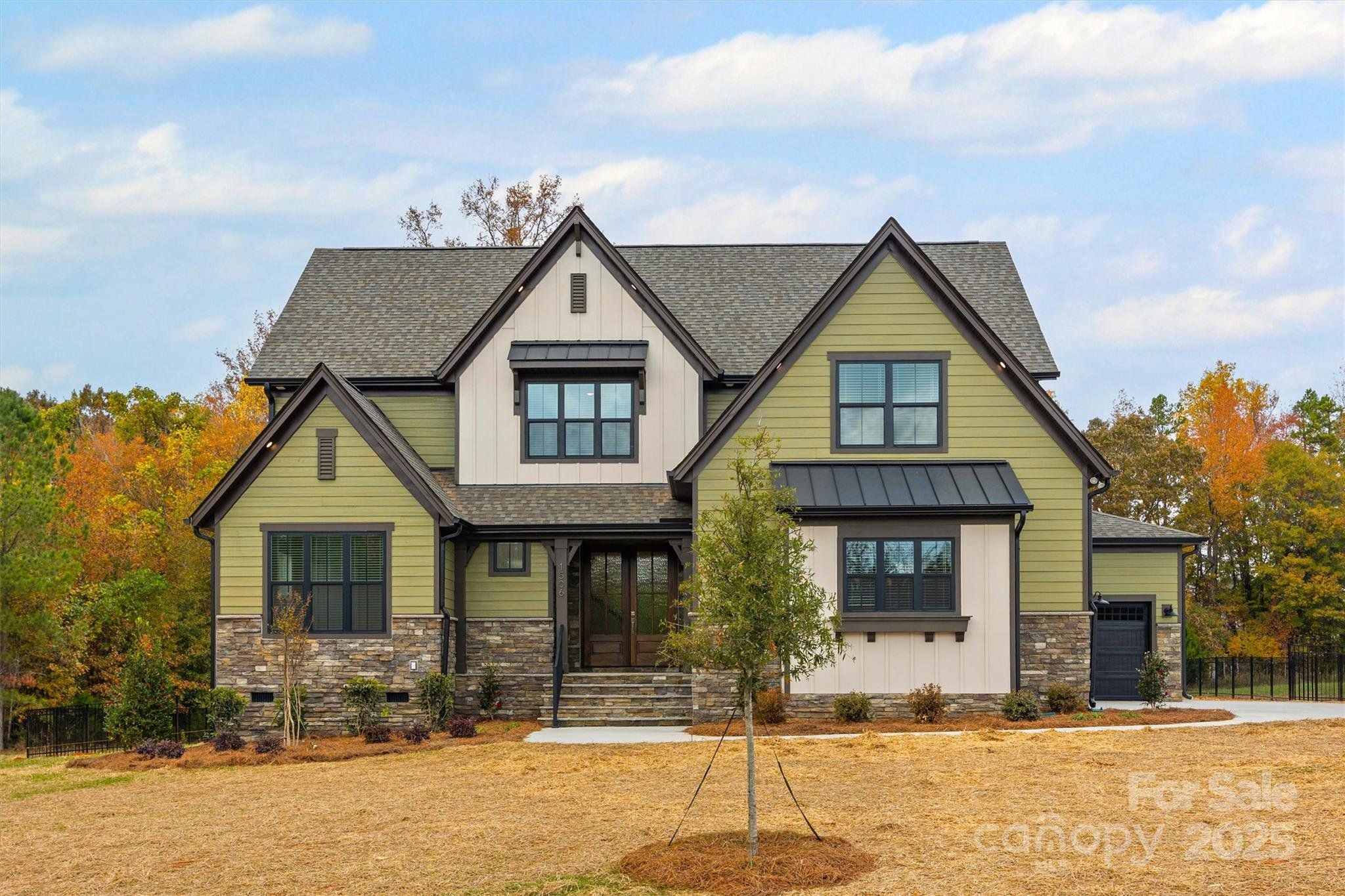 Front exterior of a new home in , Gastonia, NC, highlighting curb appeal (Image 1). Front exterior of a new home in , Gastonia, NC, highlighting curb appeal (Image 1).