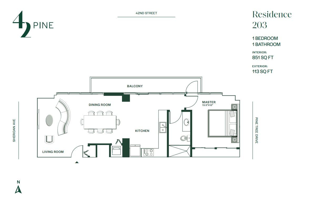 2D floor plan layout for the 203 by Boymelgreen Developer in 42 Pine, Miami Beach, FL (Image 1). 2D floor plan layout for the 203 by Boymelgreen Developer in 42 Pine, Miami Beach, FL (Image 1).