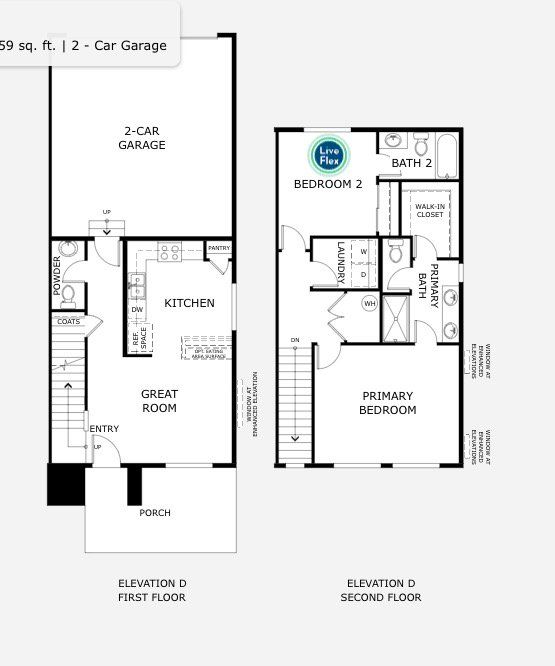 2D floor plan layout for the Denali by Risewell Homes in Spring Valley, Longmont, CO (Image 1). 2D floor plan layout for the Denali by Risewell Homes in Spring Valley, Longmont, CO (Image 1).