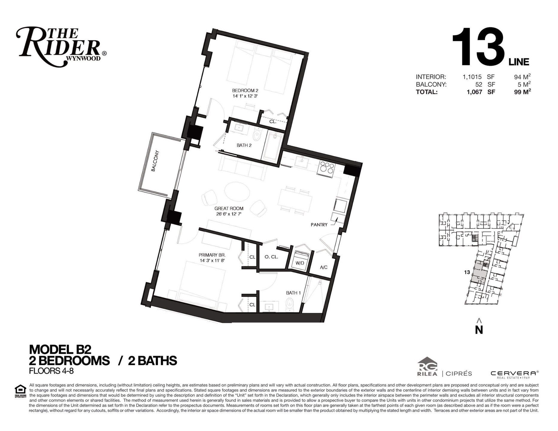 Image 1 representing the B2 by Rilea Group in The Rider Wynwood, Miami, FL.