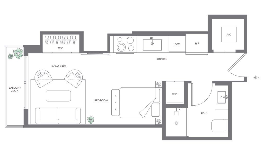 2D floor plan layout for the Residence 12 by Property Markets Group in The Elser Hotel & Residences, Miami, FL (Image 1). 2D floor plan layout for the Residence 12 by Property Markets Group in The Elser Hotel & Residences, Miami, FL (Image 1).