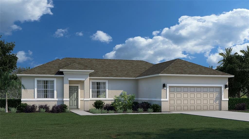 Front exterior of a new home in Port Charlotte, Port Charlotte, FL, highlighting curb appeal (Image 1). Front exterior of a new home in Port Charlotte, Port Charlotte, FL, highlighting curb appeal (Image 1).