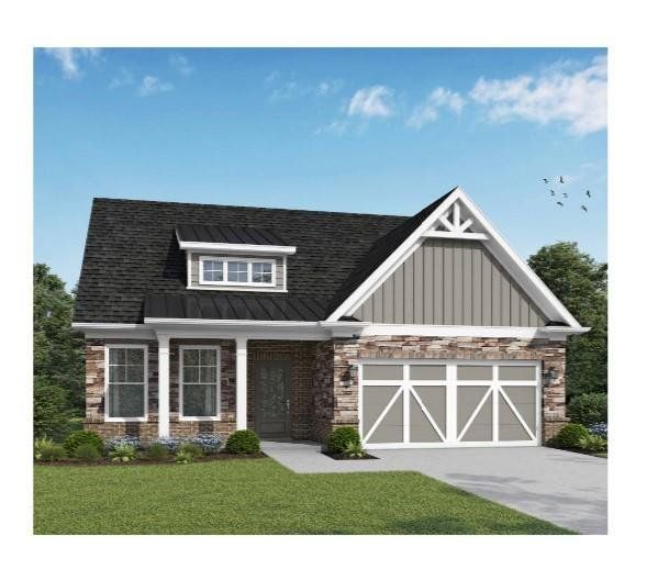 Front exterior of a new home in Cooper's Walk, Loganville, GA, highlighting curb appeal (Image 1). Front exterior of a new home in Cooper's Walk, Loganville, GA, highlighting curb appeal (Image 1).