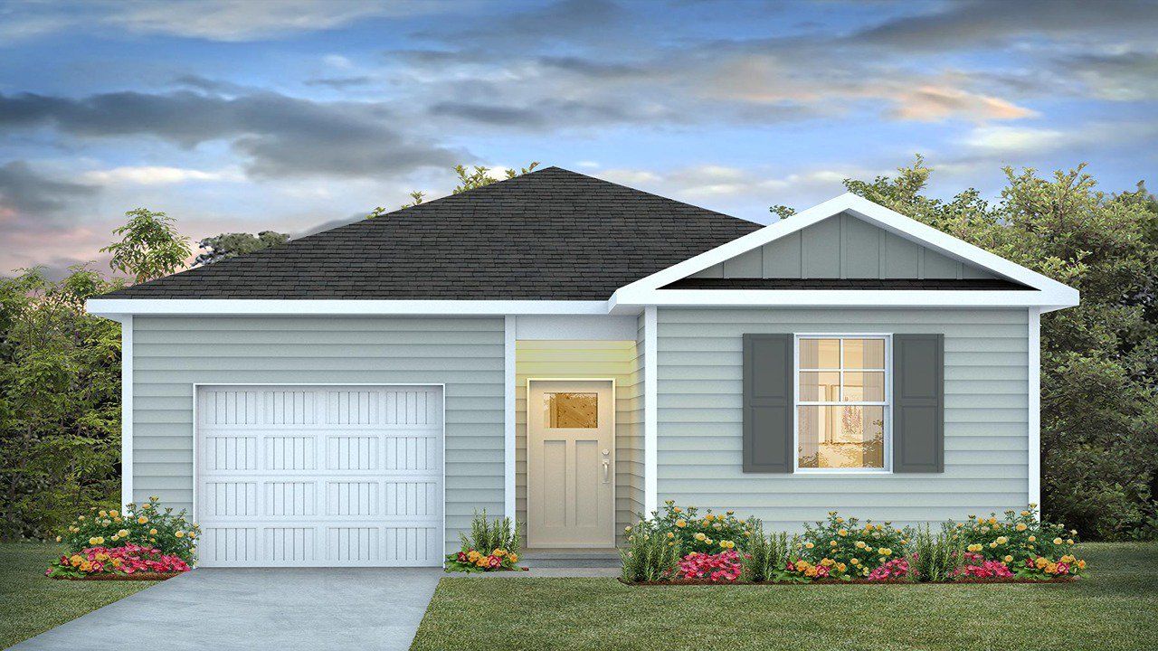Representative exterior photo of a completed home built from the Cameron by D.R. Horton in North Shore, Summerton, SC (Image 1). Representative exterior photo of a completed home built from the Cameron by D.R. Horton in North Shore, Summerton, SC (Image 1).